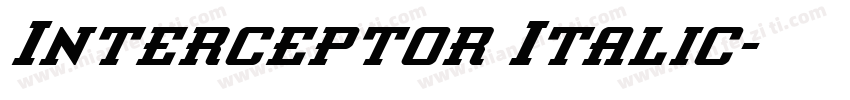 Interceptor Italic字体转换